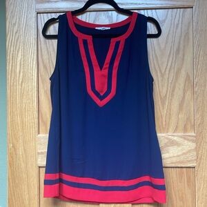 41 Hawthorne Flynn Colorblock Sleeveless Blouse